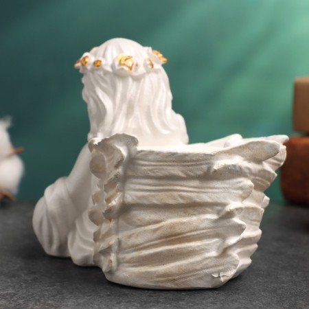 Summary "Praying Angel" 10.5x7.5x9cm, mother -of -pearl-3