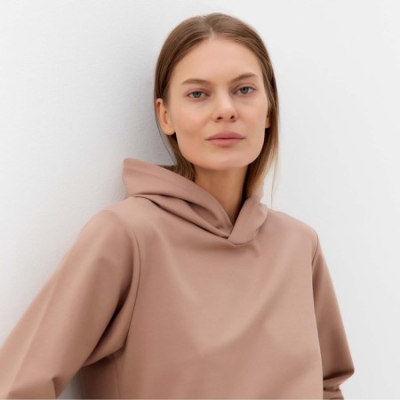 Female sweatshirt, beige color, size 48-5