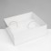 Standing for jewelry "Casket" 12 seats, 18 × 16 × 7 cm, white color