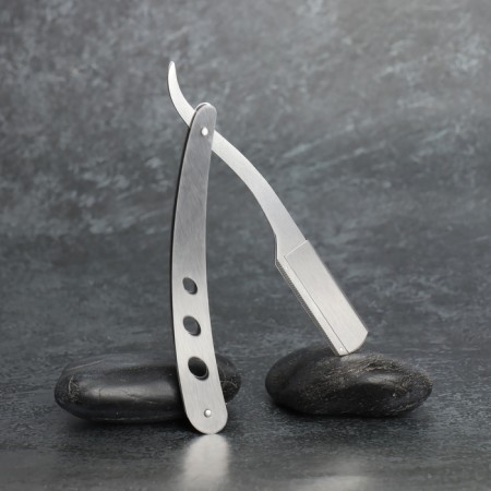 Dangerous razor, shavett, without blades, 13.3 × 21 × 2.8 cm, steel, silver color-7