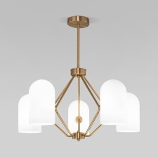 Ceiling Lamp EUROSVET BAMBOLA 60157/5, E14, 5x40W, 680x680x640 mm, brass color