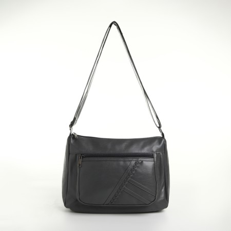 Women's bag with lightning, gray color