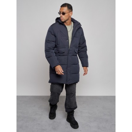 Lengered male winter, size 56, dark blue color-10