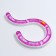 A toy for cats "Pigger" 2-B-1 "Circle and Wave" with 2 assembly options, white/purple