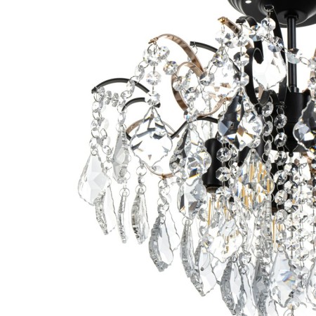 Chandelier "Dalila" 5he14 40W Black gold 40x40x39cm Bayerlux-5