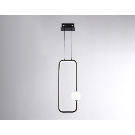 LED LED suspension Ambrella Light, Linetech, FL66363, LED, 19 W, 1425LUM, 4200K, black color, white matte-1