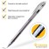 Gel handle Erased Crown "Erasable Jel", node 0.5 mm, black ink black