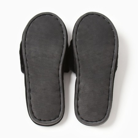 Women's slippers with an open nose, size 38-39, black-5