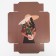 Gift folding box, packaging, “Girl with flowers”, 30 x 20 x 9 cm