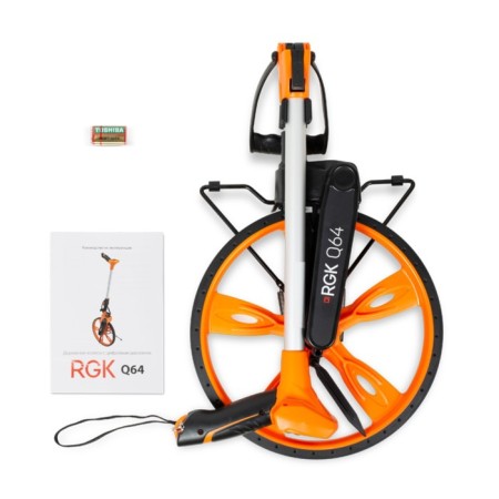 RGK Q64 775366 road wheel, D 32 cm, step 0.1 m, telescopic handle, LCD display-5