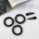 Hair set "Gloria Style" (3 gum 5.5 cm, 2 invisibility 5 cm) black