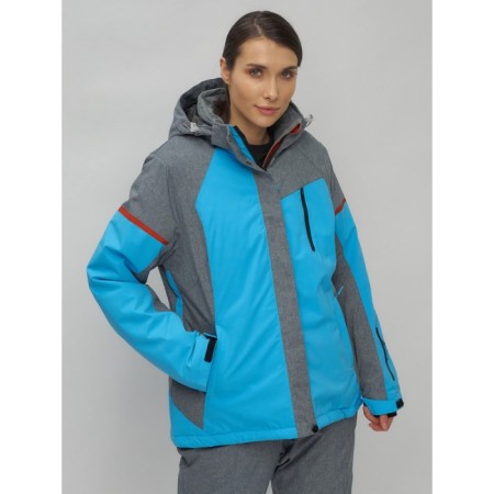 Ski suit female, size 60, blue color-24