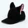 Baby cap for a girl "cat" with ears, black color, rr 52-54, 5-7 years old