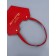 Bag for flowers embossing red, "the most beautiful", moisture -resistant, 23x15x9 cm