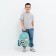 Baby backpack on lightning, 3 outer pockets, turquoise color