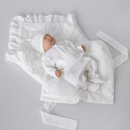 Kinderlitto Satin discharge kit, 4 items, height 50-56 cm, color milk-1