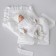 Kinderlitto Satin discharge kit, 4 items, height 50-56 cm, color milk