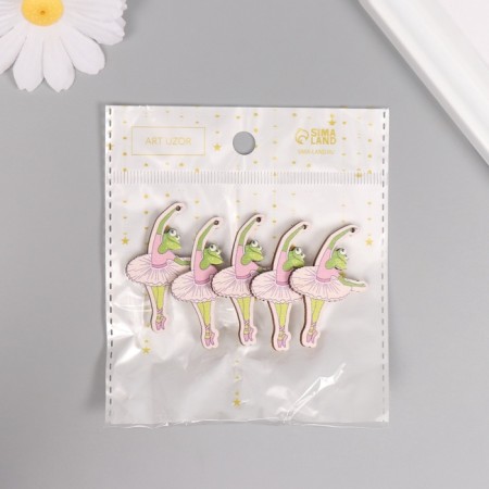 Decor for creativity "Frog-ballerina" 4.6x2.8x0.3 cm-3