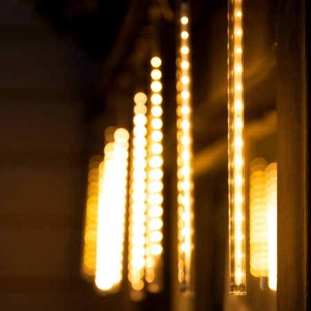 Garland "Icharks" 2.5 × 0.3 m, IP65, transparent thread, 192 LED, warm glow with a drain effect, 12 V effect-2