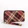 Women's wallet with lightning, brown color