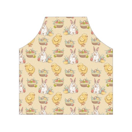 Apron of a kitchen with a photo print "Easter time", adjustable, size OS-2