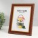 Photo frame plastic 15x20 cm "Golden waves and points" dark wood 18.5x23.5 cm