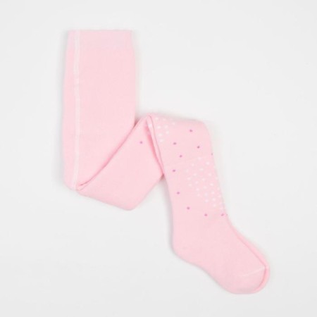 Pantyhose children's terry, light pink color, height 98-104 cm