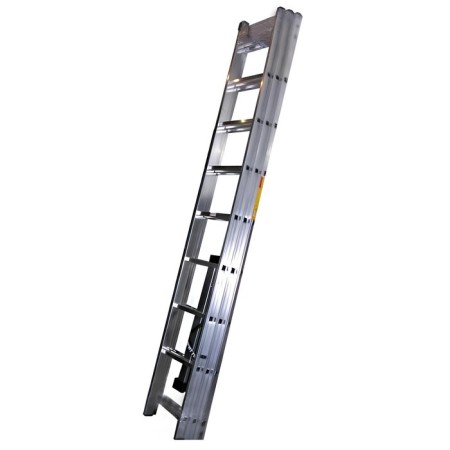 Enkor 69682 staircase, three -section, aluminum, 8 steps-1
