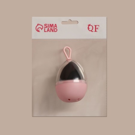 Makeup sponge "drop", 6 × 4 cm, increases when getting wet, in the case, the color is black-12