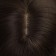 Artificial wig, with a bang, imitation of the skin, 30 cm, brown