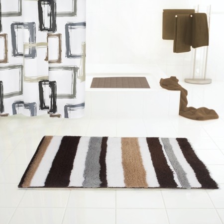 TUTU bathroom mat, beige/brown, 55x50 cm-1