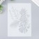 Plastic stencil "Pineapple and palm leaves" 29.7x21 cm
