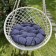 Billy swing pillow, diameter 60 cm, blue color