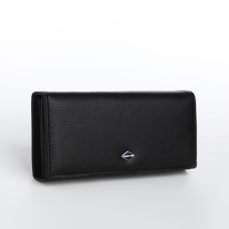 Women's wallet on a magnet, black color
