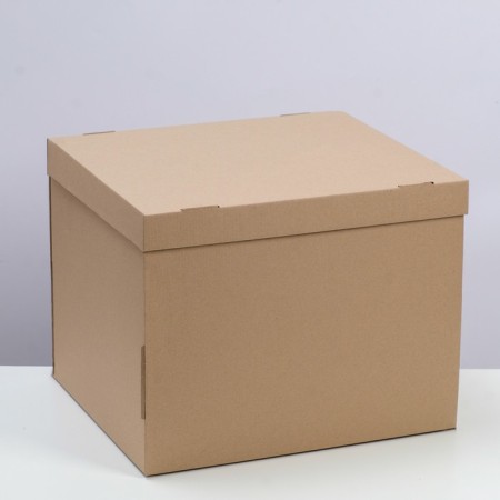 The box is folding, the lid is, brown, 38 x 33 x 30 cm