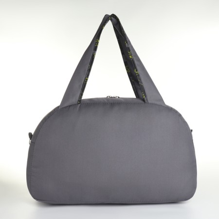 Sports bag with lightning, long belt, outer pocket, gray color-1