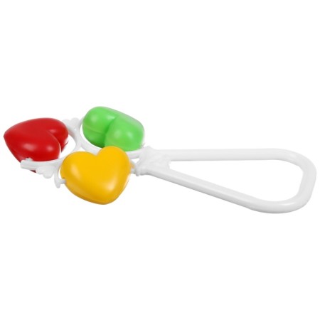 A rattle on the stick "hearts", species mix-3