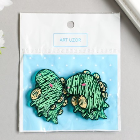 Decor for the work of acrylic "Karakuli. Dinosaurus" 3.5x3 cm-2