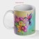Mug - chameleon ceramic share "hummingbird", 350 ml, white color