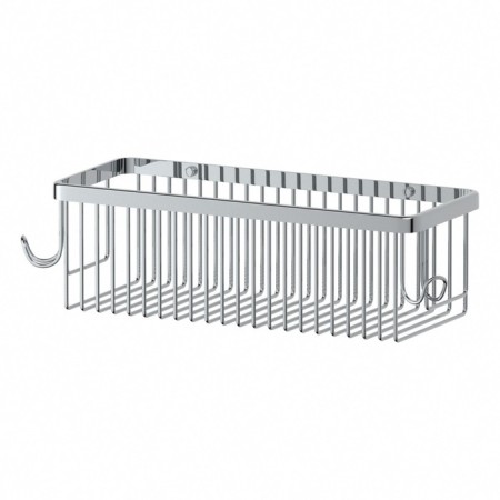 Shell sheet with hooks 30 cm chrome artwelle