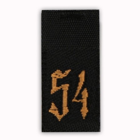 Textile strip "54", 4.6 x 1 cm-2