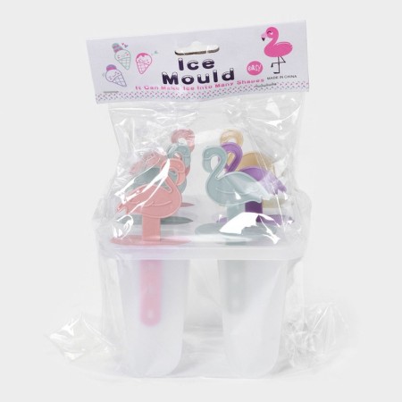 Flamingo ice cream form, 12.5 × 11.5 × 14.5 cm, 6 cells, color mix-6