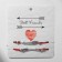 Bracelet-reinforcing "Red thread" in love best friends, set 2 pcs., Color silver, d = 5.5 cm