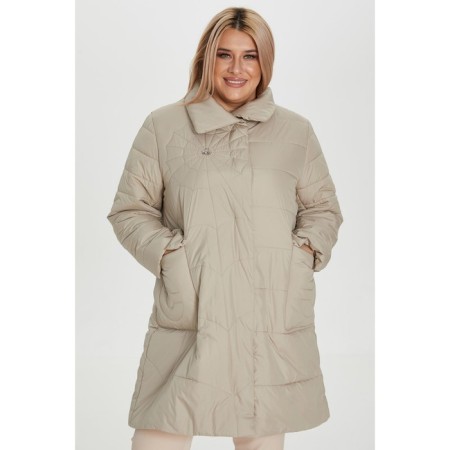 Female coat, size 58, milk color-4