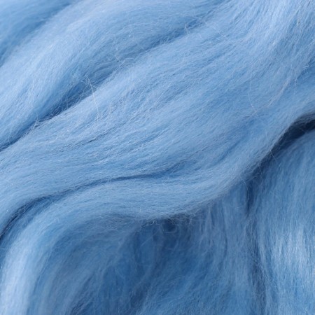 Fasting wool 100% half -toned wool 50 g (015 blue)-2