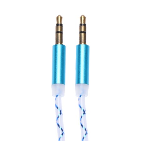 Audio Oxion AUX018, Jack 3.5 mm (M) -Jack 3.5 mm (M), 1m, blue-1