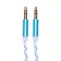 Audio Oxion AUX018, Jack 3.5 mm (M) -Jack 3.5 mm (M), 1m, blue
