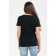 Female T -shirt "meow", size 50, black color