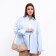 Bag Women's Baget with a zipper, beige color