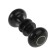 Plastic door handle, D = 70, black with a pattern